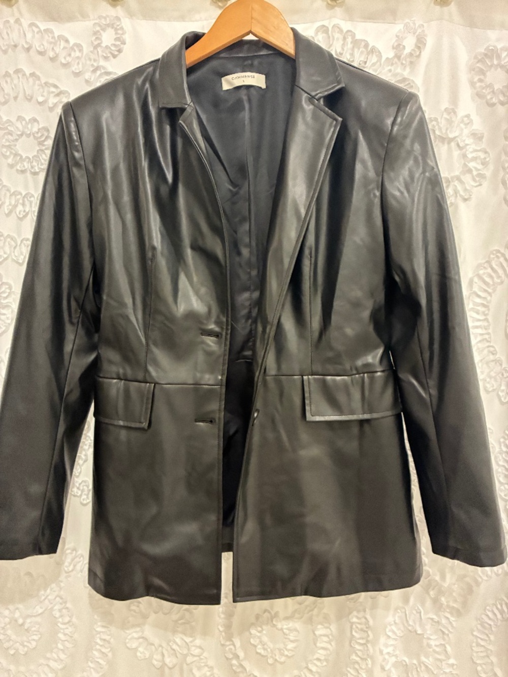 Commense faux leather jacket sz L